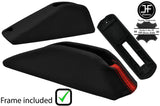 BLACK RED STRIPE STANDARD HANDBRAKE BASE+LEATHER COVER FOR VW GOLF MKII 82-91
