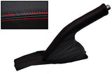 RED STITCHING FITS MAZDA 3 2009+ REAL LEATHER HANDBRAKE GAITER COVER CUSTOM NEW