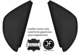 BLACK STITCHING 2X  DASH END SIDE TRIM COVERS FITS VW T5 TRANSPORTER 2003-2011