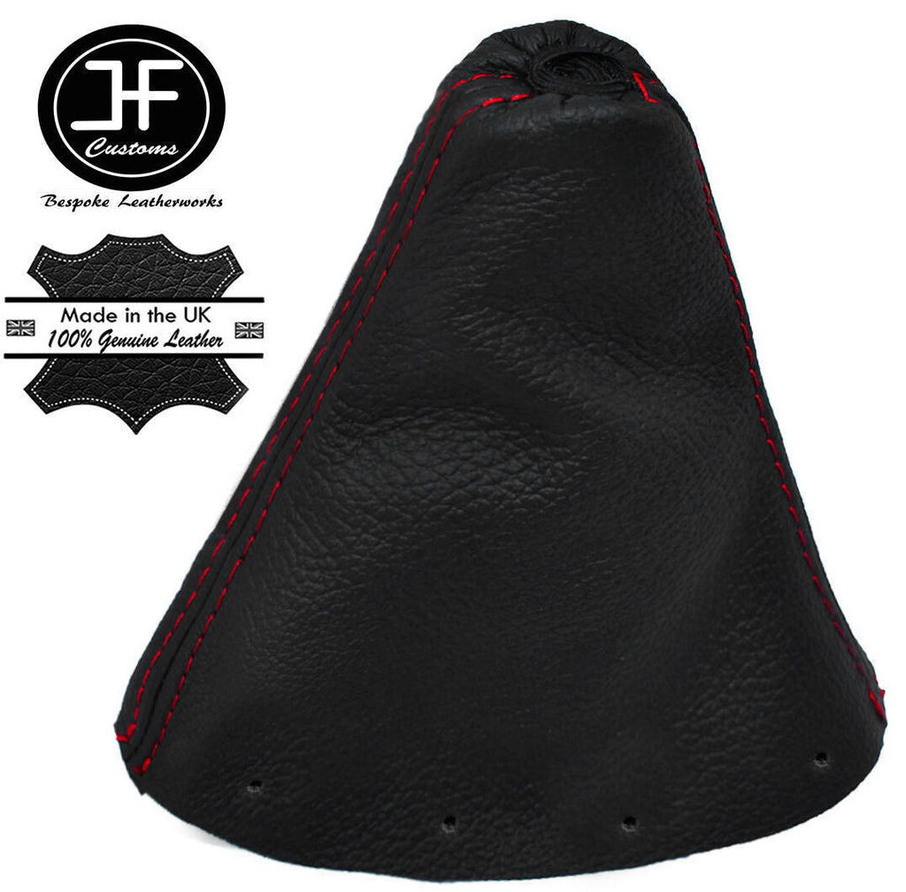 RED STITCHING REAL LEATHER GEAR GAITER FITS PEUGEOT 308 FL 2011-2013 6 SPEED