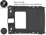 BLACK STITCH SUN ROOF ROOF HEADLINING DARK GREY LUXE COVER FOR BMW 3 E36 COUPE