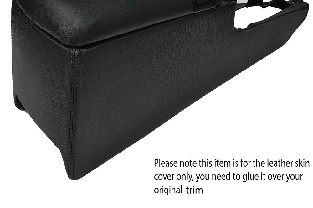 BLACK STITCH UNDER ARMREST CONSOLE SKIN COVER FITS TOYOTA SUPRA MK4 1993-2002