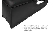 BLACK STITCH UNDER ARMREST CONSOLE SKIN COVER FITS TOYOTA SUPRA MK4 1993-2002