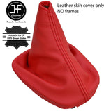 RED TOP GRAIN REAL LEATHER GEAR GAITER FOR TOYOTA AYGO CITROEN C1 PEUGEOT 107