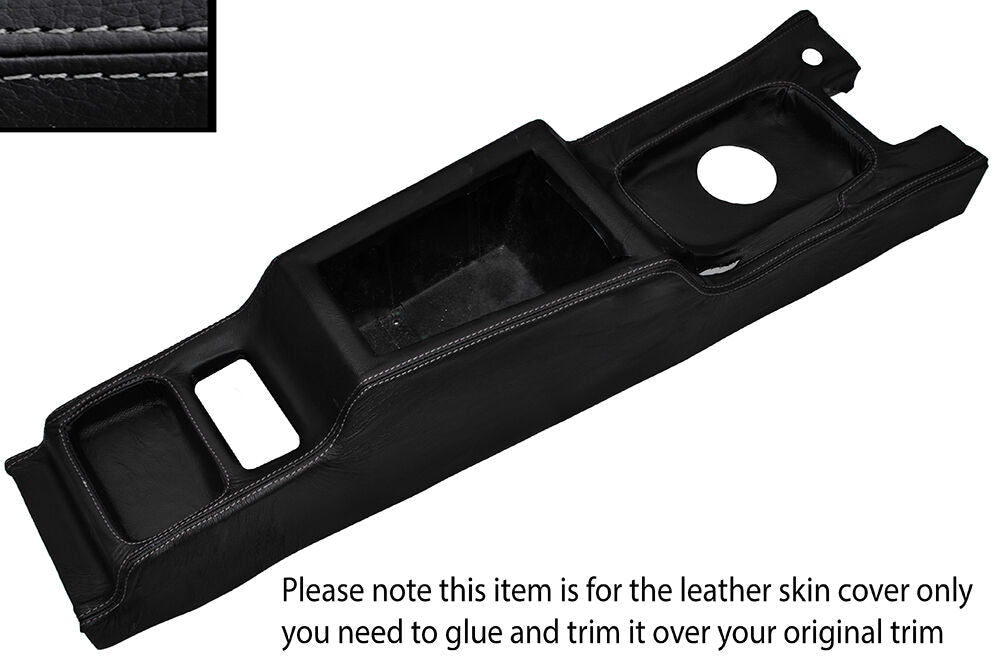 GREY STITCH CENTER CONSOLE LEATHER SKIN COVER FITS RELIANT SCIMITAR CUSTOM NEW