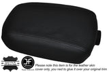BLACK STITCH LEATHER SKIN ARMREST LID COVER FITS KIA SPORTAGE 2010-2015