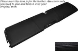 BLACK STITCH LOWER DASH PANEL LEATHER SKIN COVER FITS SMART FORTWO 451 07-14