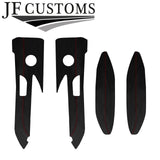 RED STITCH LEATHER FRONT DOOR INSERT+ARMREST COVERS FOR BMW F32 F33 F82 F83