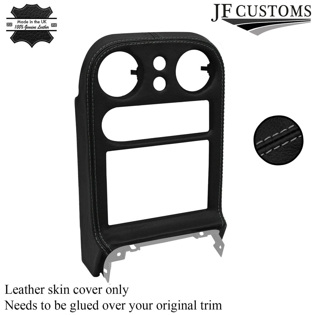 GREY STITCH LEATHER RADIO SURROUND COVER FITS MAZDA MX5 MK1 MIATA 94-98