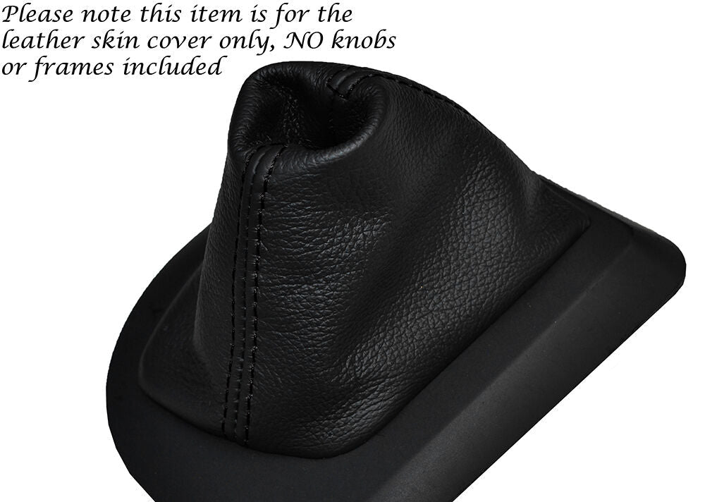 BLACK STITCH LEATHER AUTO AUTOMATIC GEAR GAITER FITS BMW 5 SERIES E60 E61 03-07