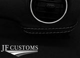 GREY STITCH LEATHER 2X FRONT DASH TRIM COVERS FITS MAZDA MX5 MK3 NC 05-14