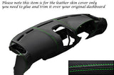 GREEN STITCH DASH DASHBOARD LEATHER SKIN COVER FITS MITSUBISHI FTO 1994-2001