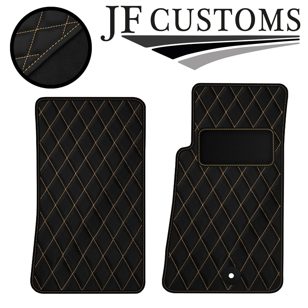 CREAM DIAMOND VINYL 2X TAILORED FLOOR CARPETS FOR MAZDA MX5 MK2 98-05 JF1