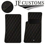 CREAM DIAMOND VINYL 2X TAILORED FLOOR CARPETS FOR MAZDA MX5 MK2 98-05 JF1