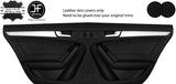 BLACK BLACK 2X REAR DOOR CARD+ARMREST TRIM LEATHER COVERS FOR AUDI A5 SPORTBACK