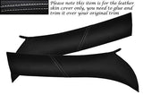 WHITE STITCH FITS ALFA ROMEO GTV SPIDER 916 95-05 2X WINDSCREEN PILLAR COVERS
