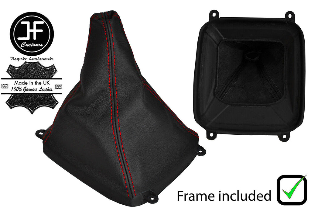 RED STITCH LEATHER MANUAL GEAR+PLASTIC FRAME FITS HONDA CRV CR-V 2002-2006