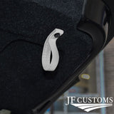 WHITE LEATHER TAILGATE BOOT PULL STRAP HANDLE FITS FIAT 500 ABARTH 07-16