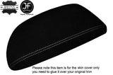 WHITE STITCH REAL SUEDE ARMREST LID COVER FITS BMW 1 SERIES F20 F21 2010-2017