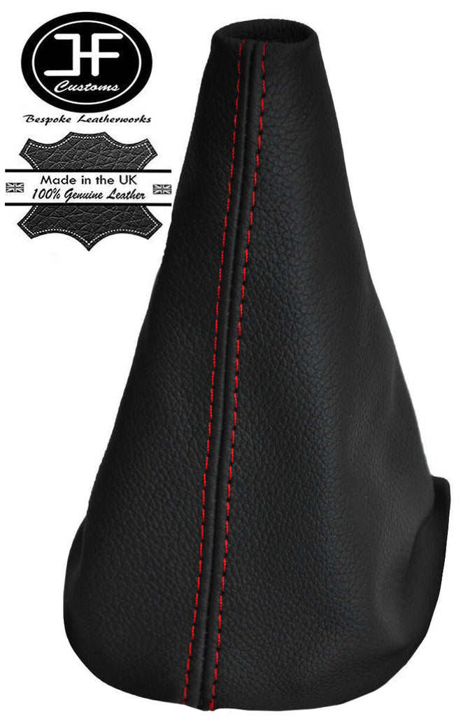 RED STITCHING REAL LEATHER MANUAL GEAR GAITER FITS RENAULT CLIO III 2006-2012