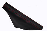 FITS FIAT 500 HANDBRAKE GAITER GENUINE LTHR 07+ red st CUSTOM NEW MADE IN UK