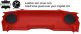 RED REAL LEATHER REAR SPEAKER PANEL COVER FOR CORVETTE C6 CONVERTIBLE 05-13
