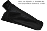 BLACK STITCHING LEATHER SKIN HANDBRAKE GAITER FITS BMW E23 7 SERIES 1977-1986