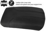 BLACK & BLACK ARMREST LID TOP GRAIN LEATHER COVER FITS NISSAN QASHQAI J11 17-18