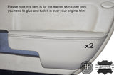 BLACK STITCH 2X REAR DOOR ARMREST MAGNOLIA COVERS FITS RANGE ROVER VOGUE L322