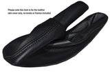BLACK STITCH LEATHER SKIN HANDBRAKE GAITER FITS BMW 3 SERIES F30 F31 2012-2015