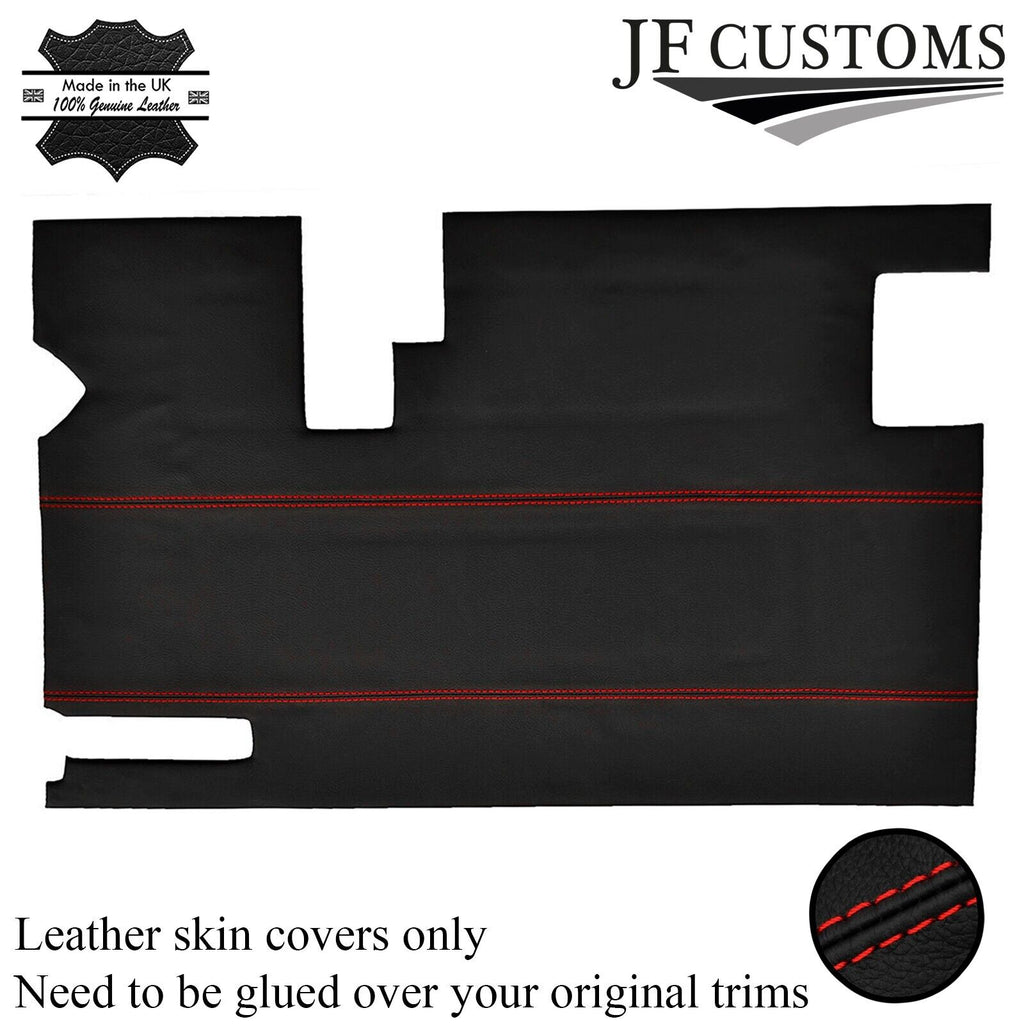RED STITCH TAILGATE DOOR CARD TRIM LTHR COVER FOR LAND ROVER DEFENDER STYLE 2