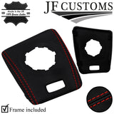 RED STITCH LEATHER SMG AUTOMATIC GEAR SURROUND TRIM FOR BMW E46 99-05 CUSTOM NEW