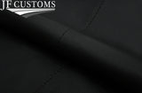 BLACK STITCH 2X DOOR CARD TRIM LEATHER COVERS FITS FORD MUSTANG 10-14 STYLE 3