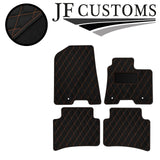 BEIGE DIAMOND STITCH VINYL 4 XTAILORED FLOOR CARPET FOR HYUNDAI NEXO 18-21 JF1