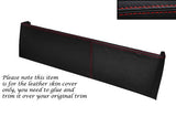 RED STITCHING  INSTRUMENT HOOD LEATHER SKIN COVER FITS TRIUMPH TR7 TR8 76-81