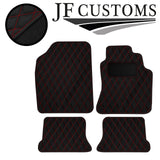 RED DIAMOND STITCH VINYL 4XTAILORED FLOOR CARPET FOR VW CORRADO 98-05 JF1