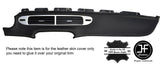 WHITE STITCH DASH VENTS TRIM LEATHER COVER FITS CHEVROLET CAMARO 2012-2015