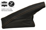 BEIGE STITCH LEATHER HANDBRAKE GAITER FITS VW T4 TRANSPORTER CARAVELLE 90-03
