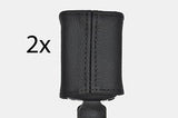 black stitch FITS NISSAN MICRA K11 92- 03 2X FRONT SEAT BELT STALK  COVERS