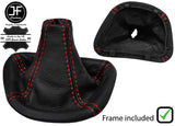RED STITCH LEATHER GEAR+PLASTIC FRAME FOR MERCEDES VITO VIANO W639 04-13