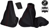 RED STITCH GEAR & HANDBRAKE KNOB COVER 5 SPEED FOR RENAULT LAGUNA II 01-07