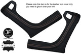 BEIGE STITCHING 2X FRONT FULL DOOR HANDLE LEATHER COVERS FITS BMW 6 SERIES E24