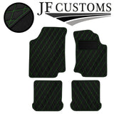 GREEN DIAMOND STITCH VINYL 4X TAILORED FLOOR CARPETS FOR GOLF MK3 92-97 JF1