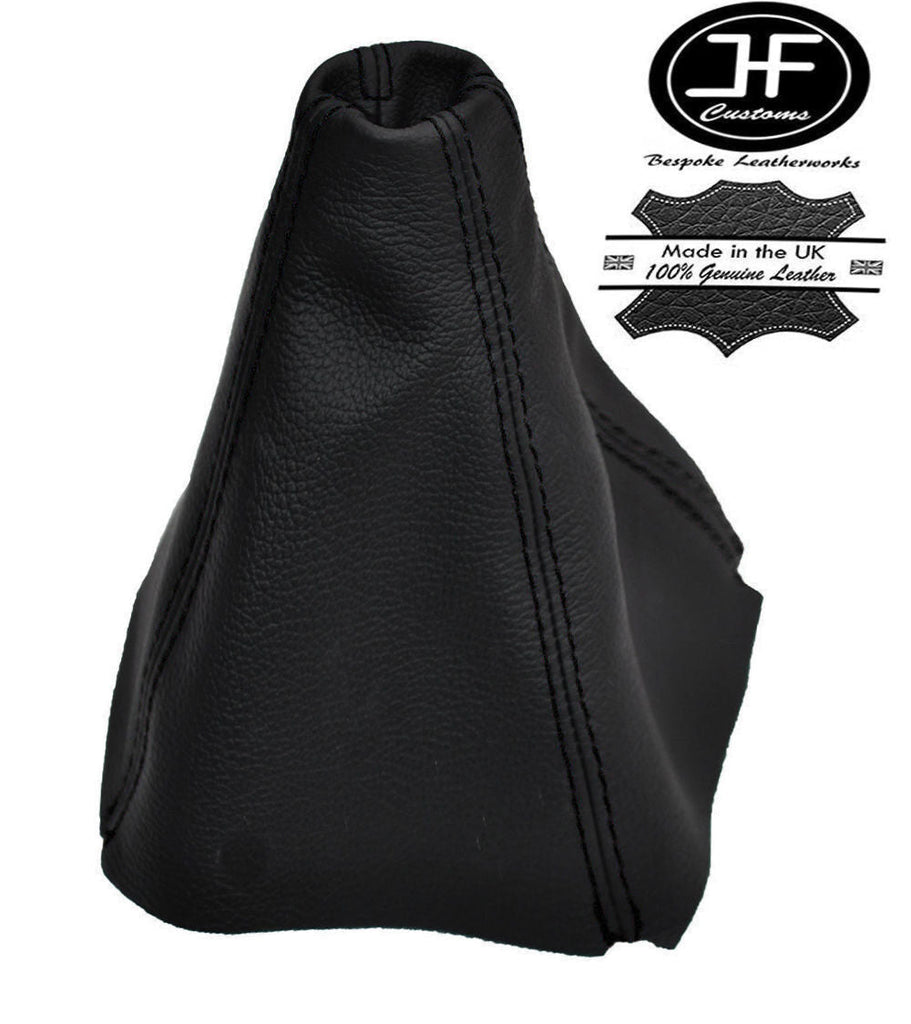 BLACK STITCH MANUAL LEATHER GEAR GAITER FITS RANGE ROVER P38 1995-2002