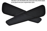 black stitcnig FITS ALFA ROMEO GTV SPIDER 95-05 2X DOOR CARD LEATHER COVERS ONLY