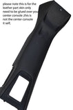 black stitch FITS TOYOTA MR2 MK2 89-00 CENTRE CONSOLE LEATHER COVER ONLY