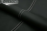 WHITE STITCH 2X FRONT DOOR ARMREST LEATHER COVERS FOR VW CADDY MK4 15-20