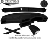 BLACK STITCH LEATHER COVERS FOR BMW 3 SERIES E30 CONVERTIBLE FULL INTERIOR KIT