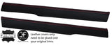 RED STITCH 2X TOP FRONT DOOR CAPPINGS LEATHER COVERS FITS MG MGB GT CLASSIC
