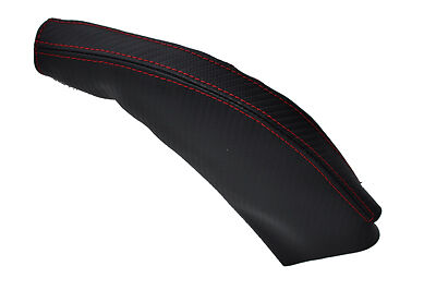 red stitching FITS MITSUBISHI  GTO FTO ECLIPSE  HANDBRAKE GAITER  CARBON FIBER